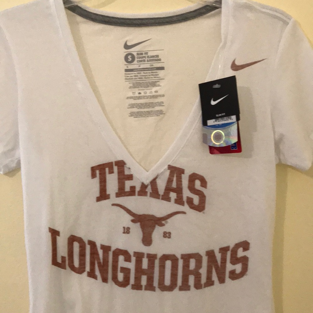 Nike NWT Texas longhorn v neck T-shirt